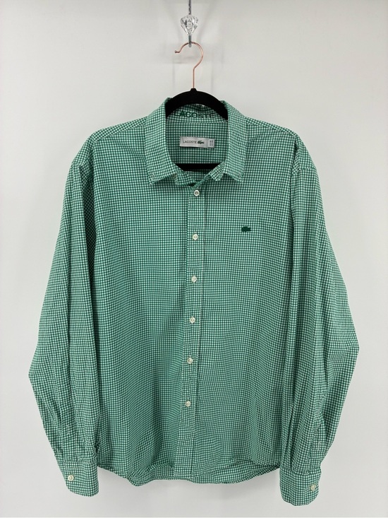 Lacoste Other - Lacoste Men’s Green Check Button-Down Shirt